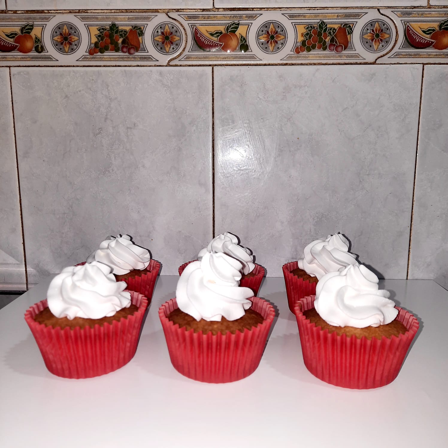 Cupcakes con crema simples